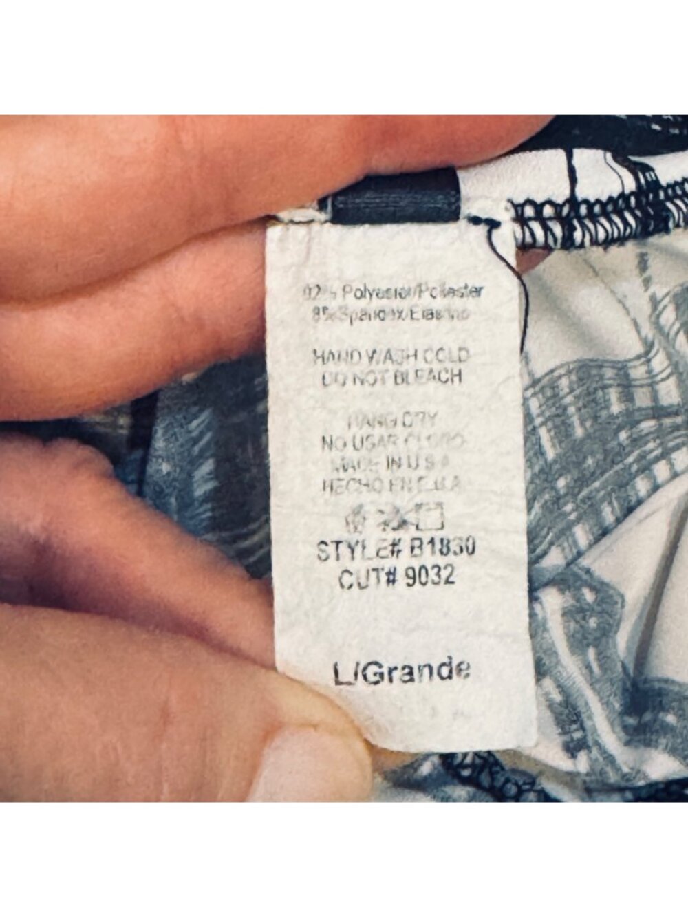 Vintage J Uptown USA Palazzo Pants Size L Black White Plaid Mod Wild Retro Y2K - Picture 8 of 8